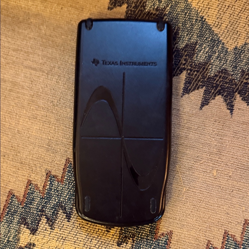 Texas Instruments Black Calculator Cover with Embossed Graph Motif